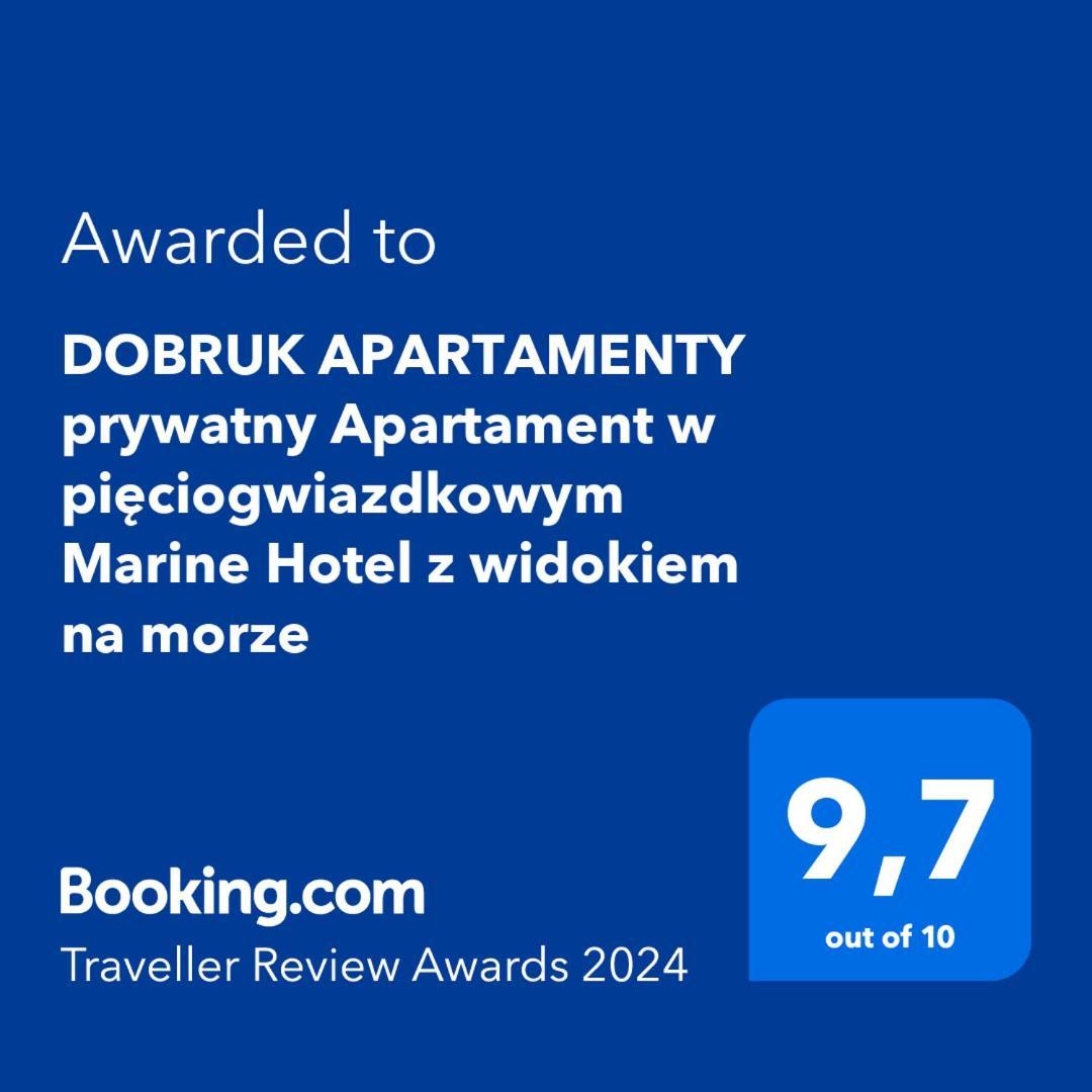W Marine Hotel Przy Plazy Rowery W Cenie Prywatny 309 Dobruk Apartamenty Kołobrzeg Exteriör bild